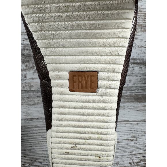 Women's Frye Melanie Metallic Bronze Leather Flats Sz 8M - Picture 9 of 10